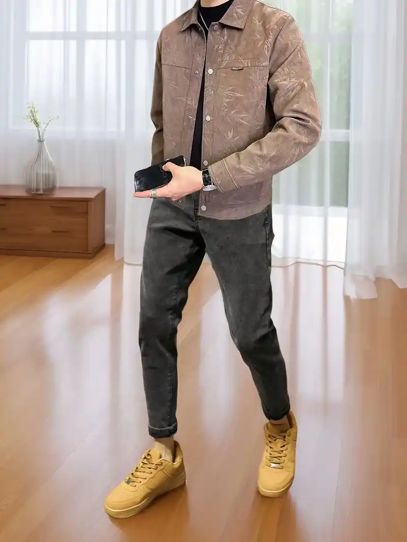 韩版黑灰色修身小脚裤!