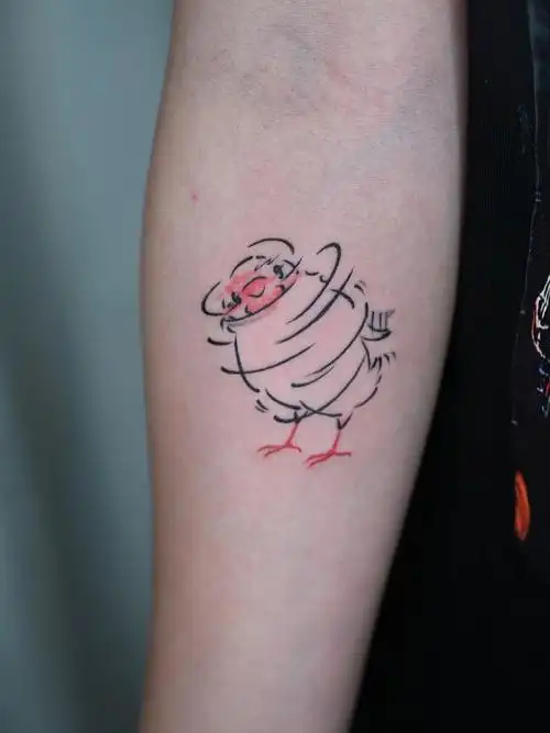 926989用时|1h926989风格|卡通···#广州纹身#手臂纹身
