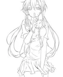 摆嘘手势的女孩