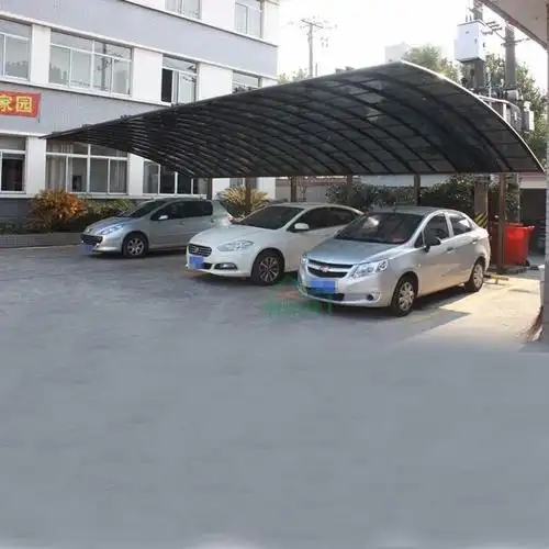 赫斯唯 铝合金车棚停车棚家用 汽车遮阳棚 户外通道别墅停车位轿车