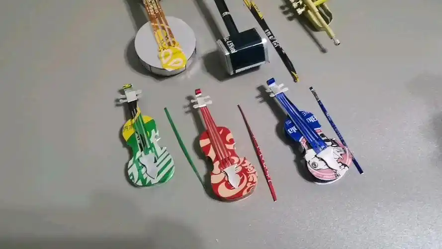 创意手工,易拉罐乐器类作品合集欣赏