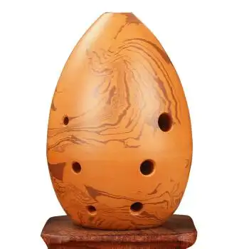 七星埙 八孔梨形黑陶埙 学生初学者埙 入门练习演奏埙 民族乐器埙 8