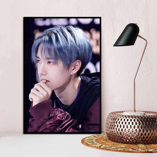 数字油画diy手绘填充丙烯明星时尚 王一博休闲减压打发时间装饰画