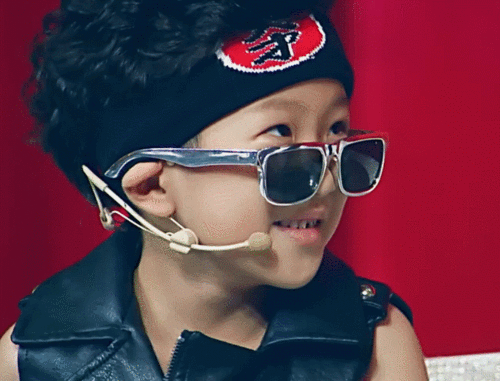 了不起的孩子可爱大笑综艺萌萌娃表情包高兴孙楚洋gif动图_动态图