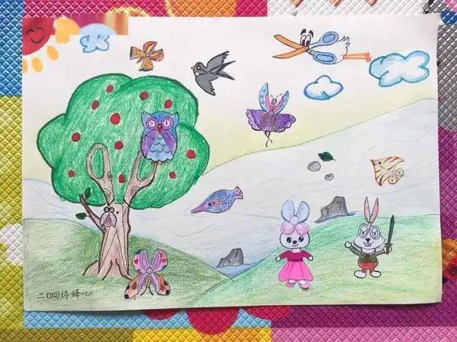 彩色的梦康宁小学美术书法学科展