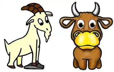 牛和羊简笔画图片牛和羊怎么画的