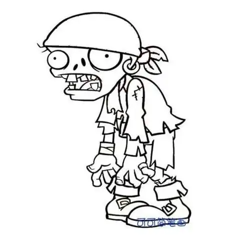 僵尸简笔画僵尸简笔画儿童