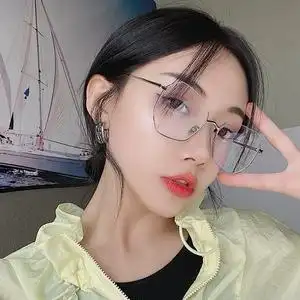 半框眼镜架女装饰