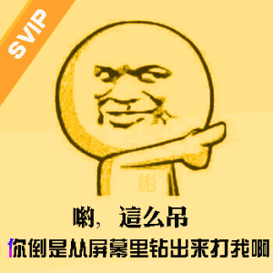 svip呦这么屌你倒是从屏幕里钻出来打我啊gif动图