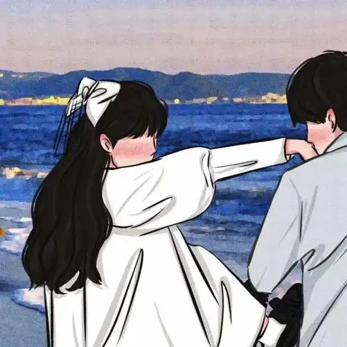 情侣头像不明显动漫