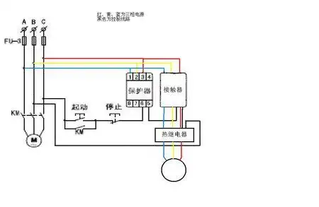 一个xj3-g断相保护器和一个cjx2-18交流接触器接如何线,因对电路不太