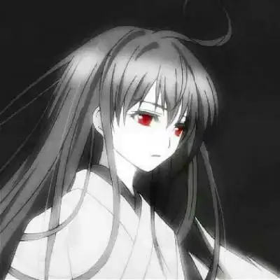 黑白卡通头像女生伤感图片黑暗冷酷系少女