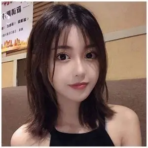 辛芷蕾同款假发女短发造型全头套网红圆脸锁骨发中长发型直发发套