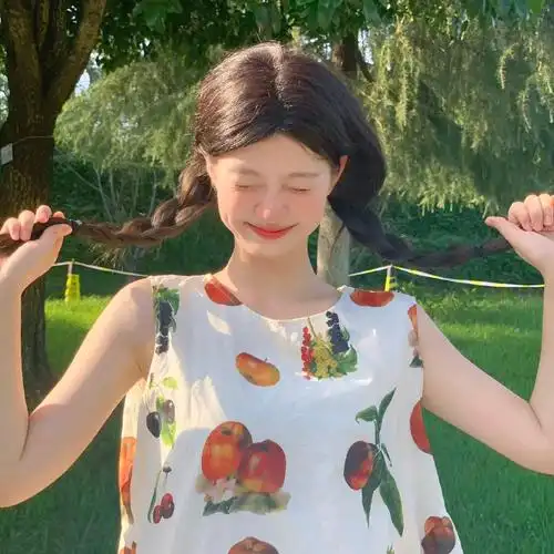 清新夏日可爱女生头像