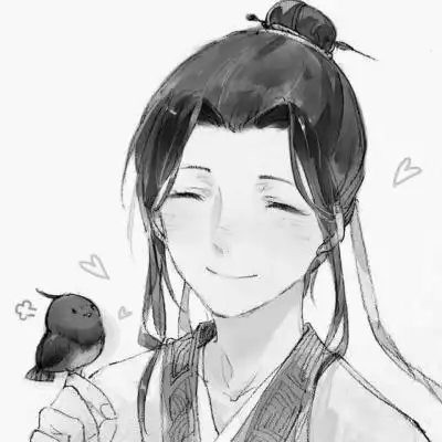 侠客头像男生古风黑白图片