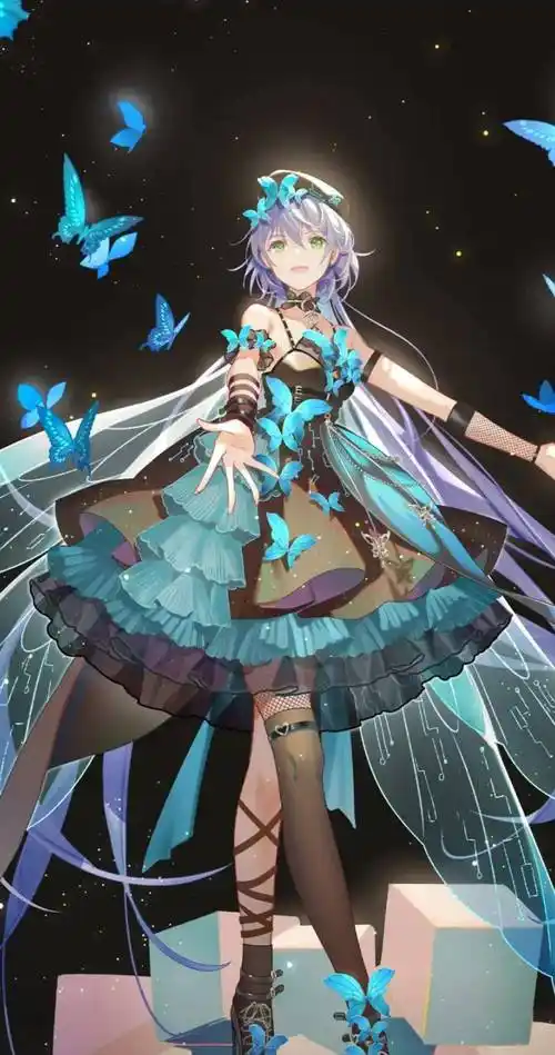 洛天依壁纸赏析缘起的一眼定格了三生千年