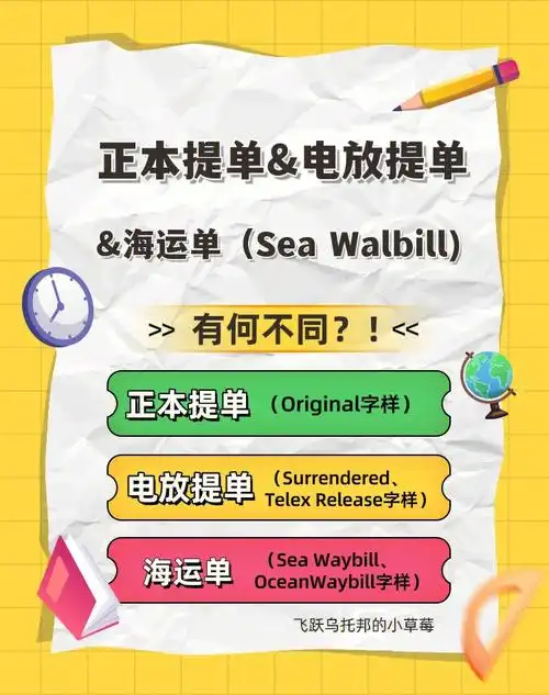 基础篇2区分正本提单电放提单海运单