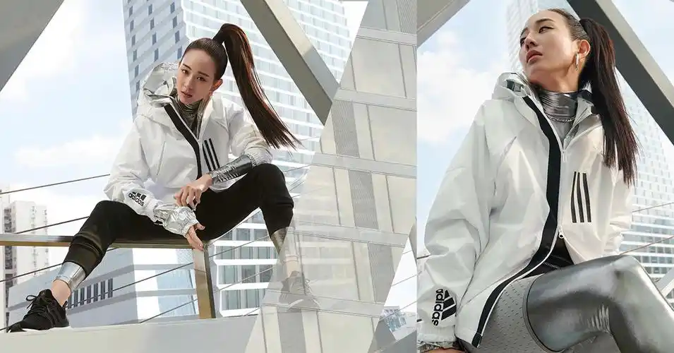 张钧甯用adidas全新w.n.d.风衣夹克搞定多变造型