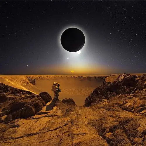 画中的梦中世界神秘而虚幻的风光摄影