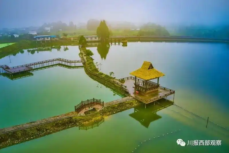 名山月亮湖丨名山区百丈镇解放村,位于茶园和居民区.