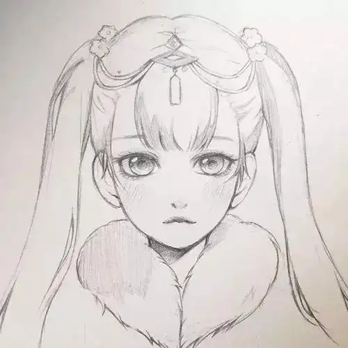 动漫人物素描,超适合画满一本速写本