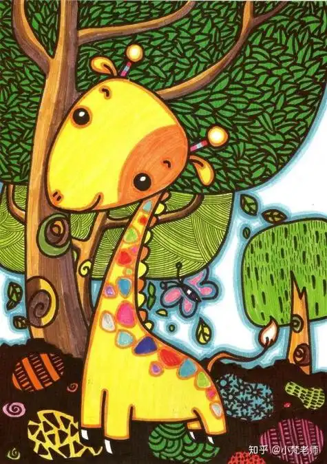 9岁小孩画的画9岁小孩画的画面