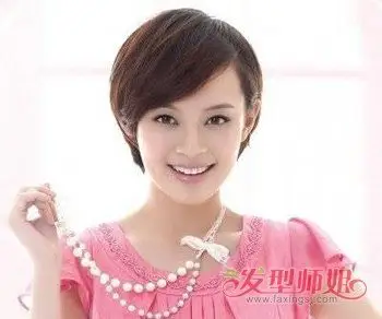 2016符合方脸发量少的短发图片 符合方脸女孩的新潮短发发型