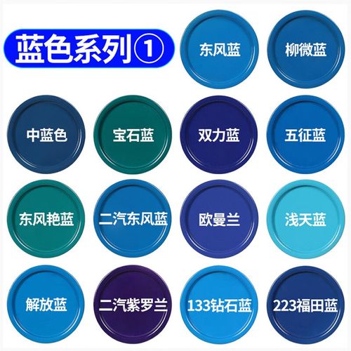 磨砂自喷漆油漆汽车改色轮毂各种颜色漆 蓝色系列【需留言备注颜色】