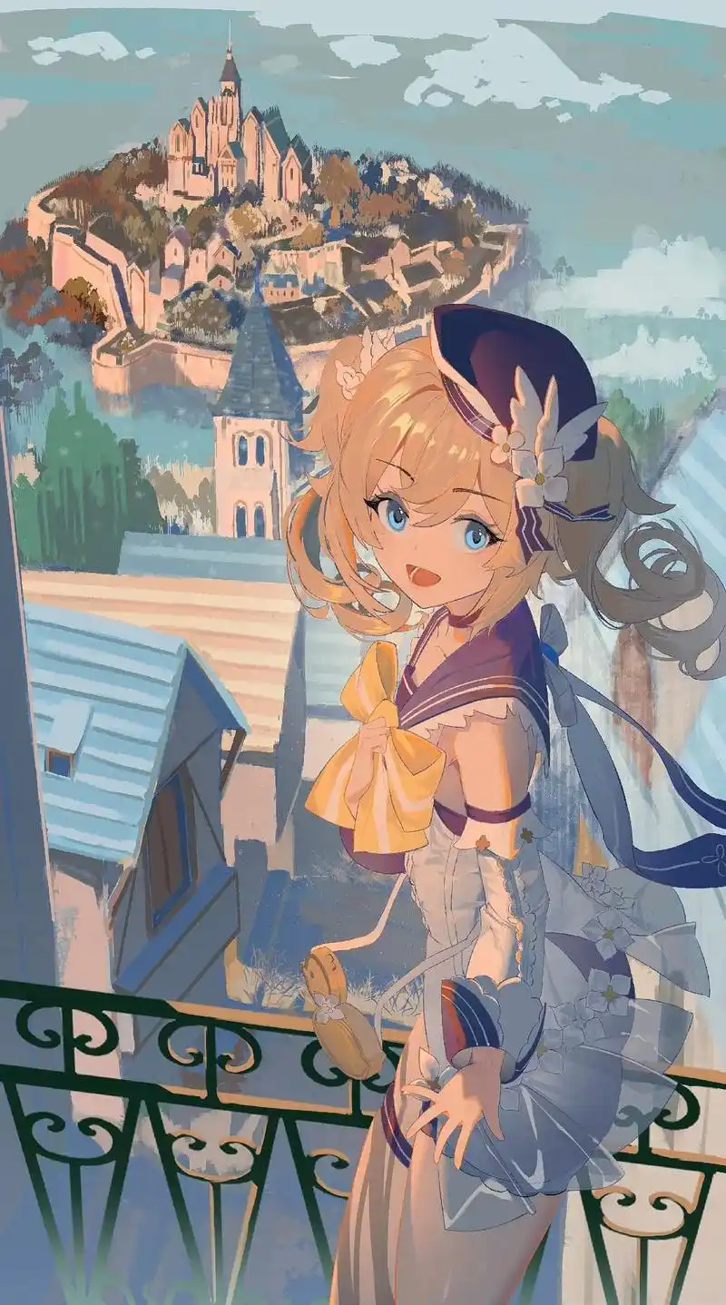 冲芭芭拉呀,呸!芭芭拉冲鸭#原神 #原神壁纸 #原神美图 # - 抖音