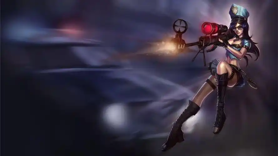 高清壁纸皮城女警凯特琳系列皮肤原画