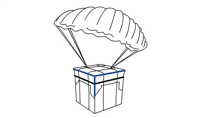 空投怎么画简单又好看