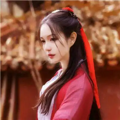 红衣古风女精选._女生头像_我要个性网