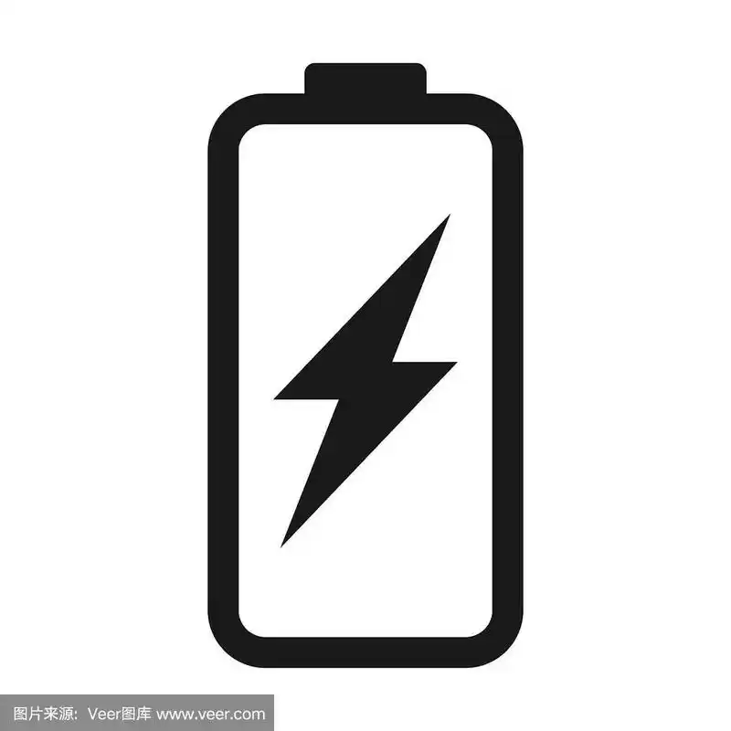 电池,符号,平坦的,计算机图标,矢量