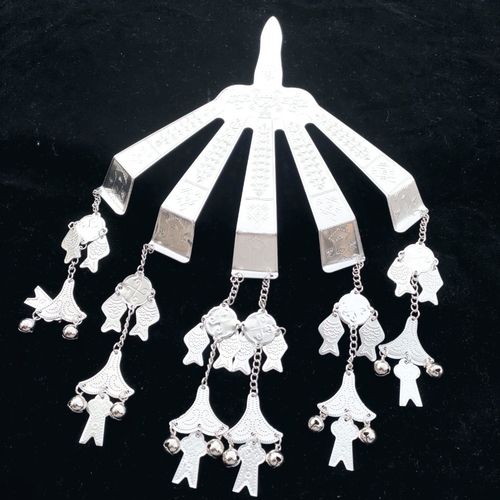 原装正品海南黎族头饰项圈少数民族头饰 舞台演出五七叉头饰配饰