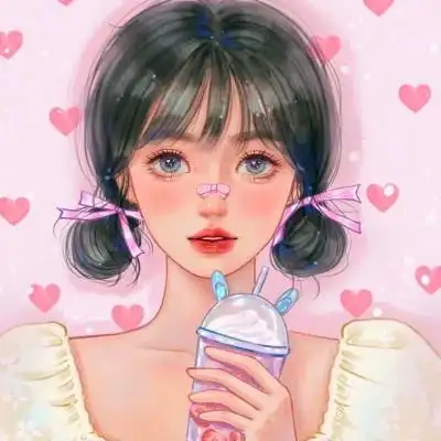 网红女生头像动漫手绘最火图片