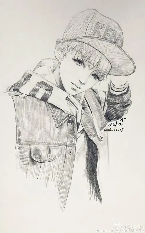 王俊凯##tfboys王俊凯手绘# 陪伴是最长情的告白(cr:@禅猫_luka