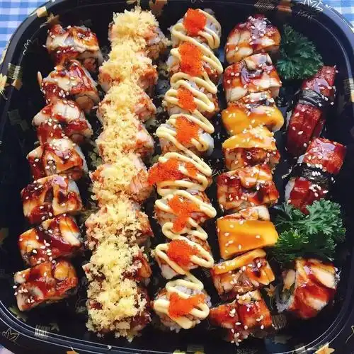 小岛网红寿司外卖,颜值no.1!寿司船直接开到家!