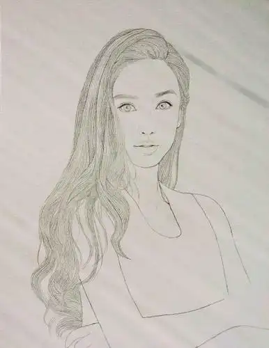 简笔画教程杨颖