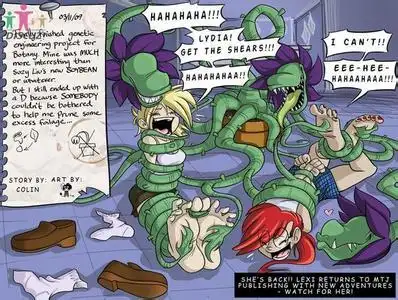 动漫美女挠脚心连环漫画