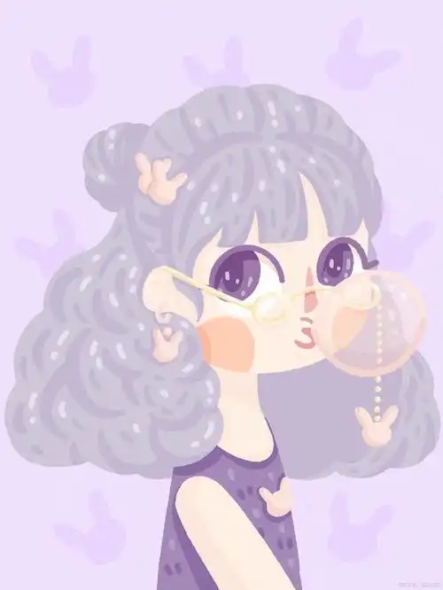 卡通女生头像,从形象设计,细节处理还是寓意方面都非常出色