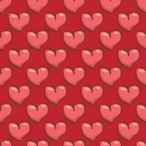 矢量心形图案背景图片-大小心形与浅蓝色的漩涡矢量素材-高清图片