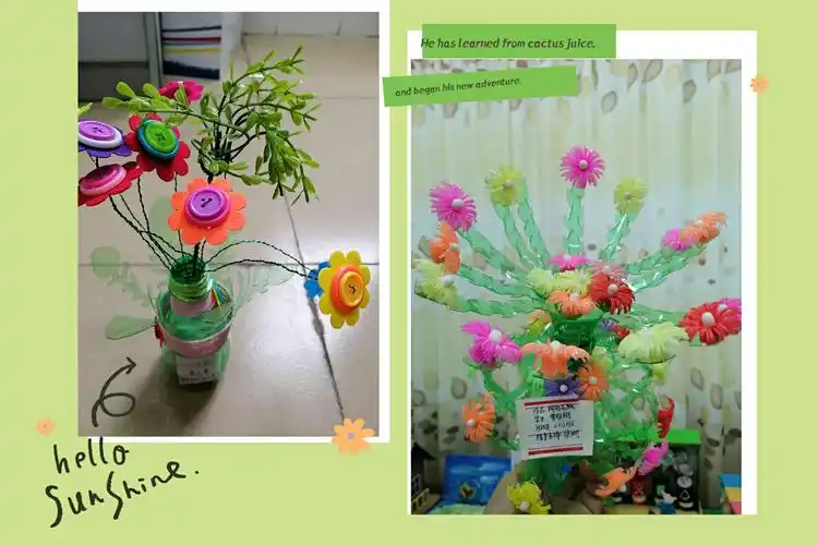 海口市第三十四小学生活垃圾分类主题活动之——废物利用手工制作比赛