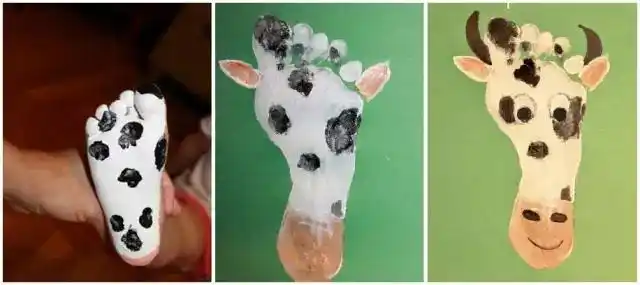 5极具纪念价值的脚丫画不少孩子出生的时候都会印一个小脚丫,作为纪念