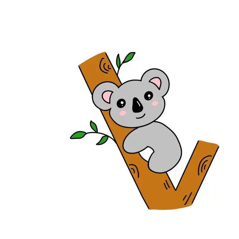 树袋熊简笔画.树袋熊是澳大利亚特有类群,分布在昆士兰东南部, - 抖音