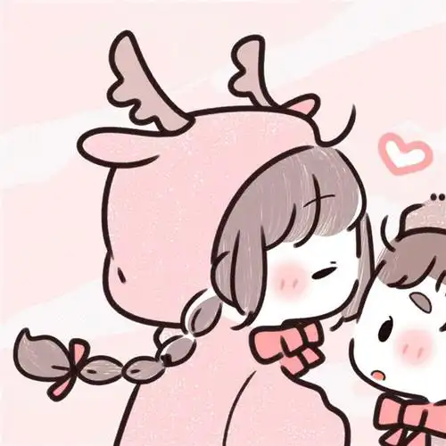 2023可爱情侣头像一左一右配对呆萌