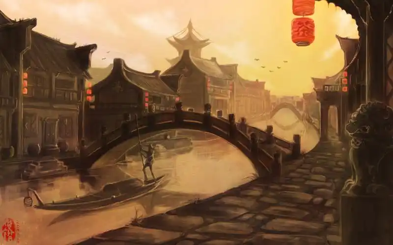 繁华落尽,洗尽铅华 动漫街道电脑壁纸特辑