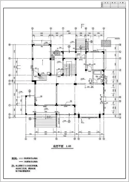 某地中海风格别墅建筑设计图_cad图库 -建库图纸