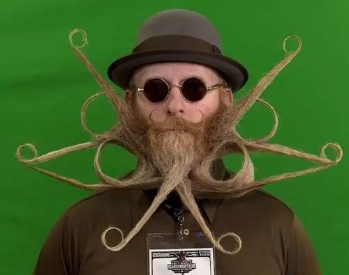 美胡须锦标赛精彩开幕 造型百变创意十足-北京时间