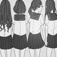 背影姐妹四人头像四张点击鼠标右键下载