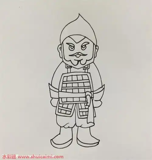 古代士兵怎么画 古代士兵简笔画简单彩色